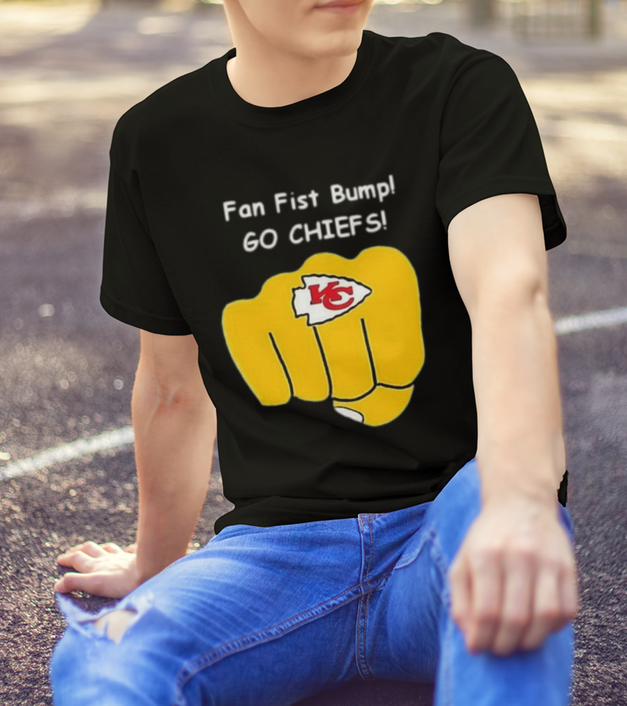 Fan Fist Bump Go Chiefs KC T-Shirt