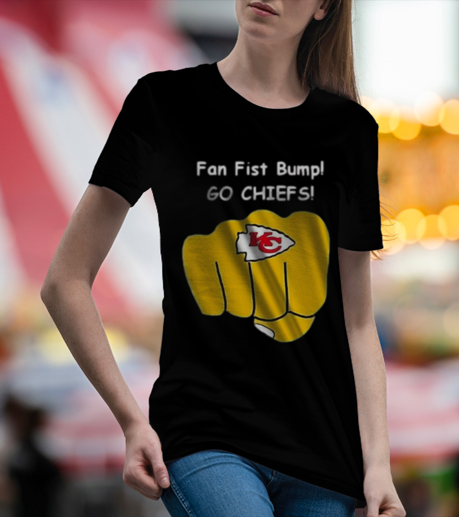 Fan Fist Bump Go Chiefs KC T-Shirt