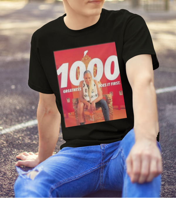 1000 Greatness Does It First A’ja Wilson Iconic Chair Sports Empowerment T-Shirt