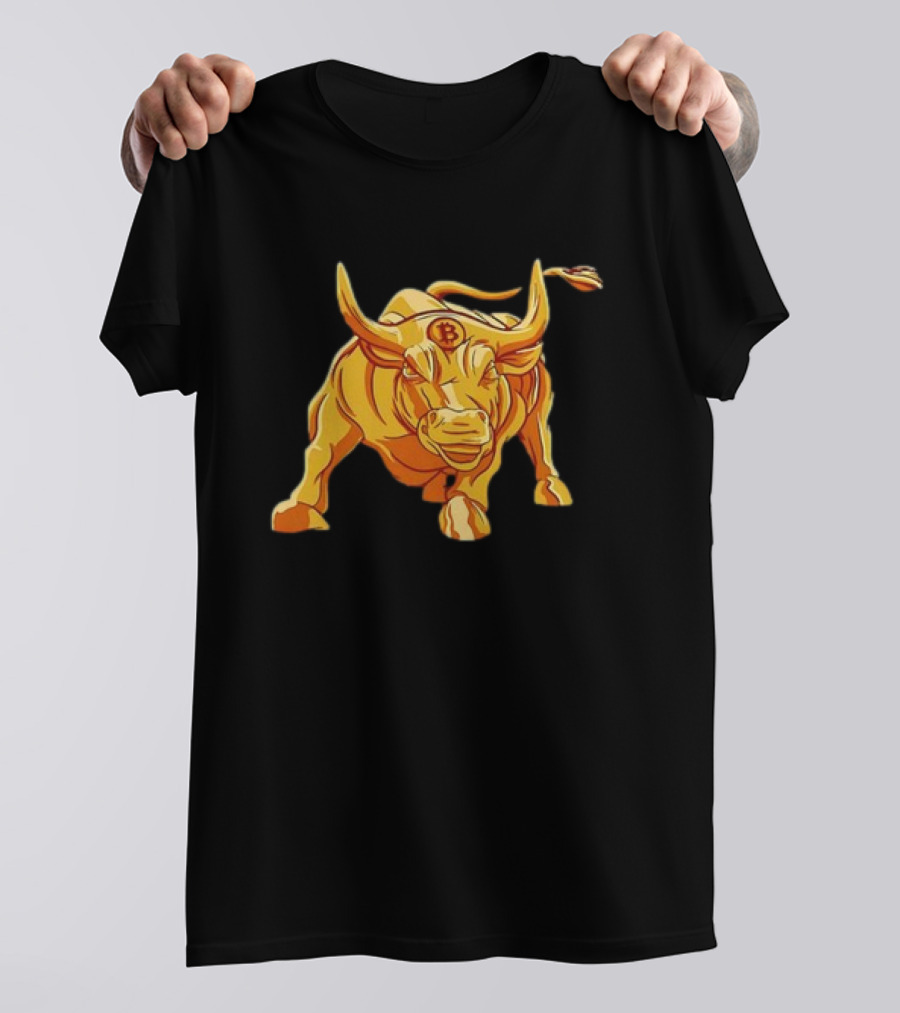 Bitcoin Crypto Bull Golden Btc T-Shirt