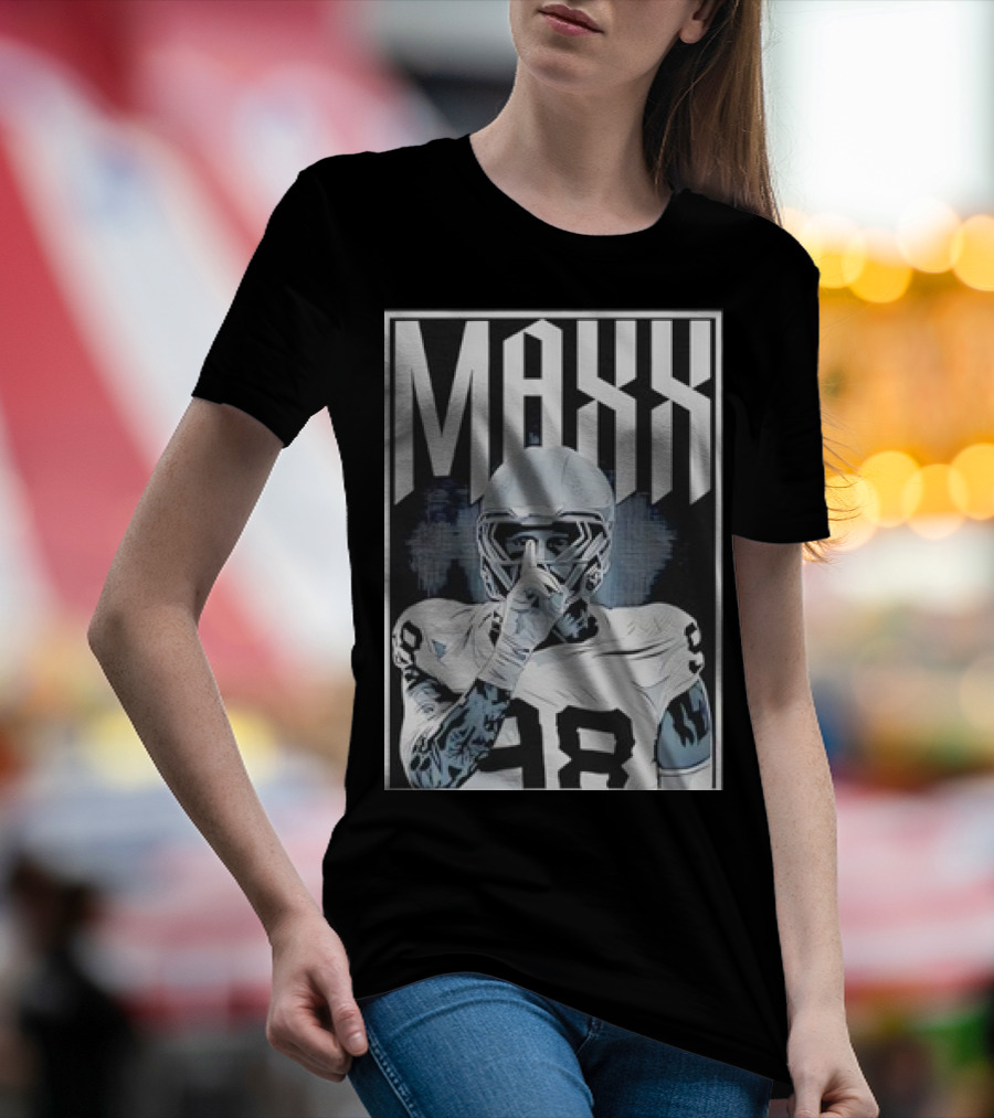 Maxx Crosby Shhh 98 Football Player Las Vegas Raiders T-Shirt