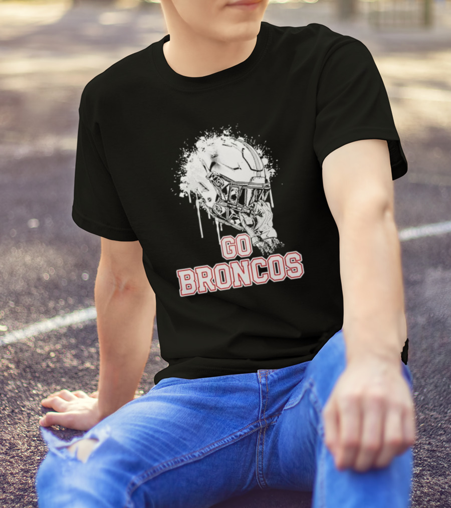 Go Broncos Palm Beach Central Rising Helmet T-Shirt