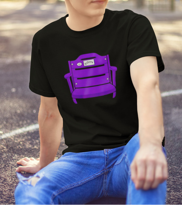 Athlete Logos Purple Stadium Chair Grimey 12 T-Shirt