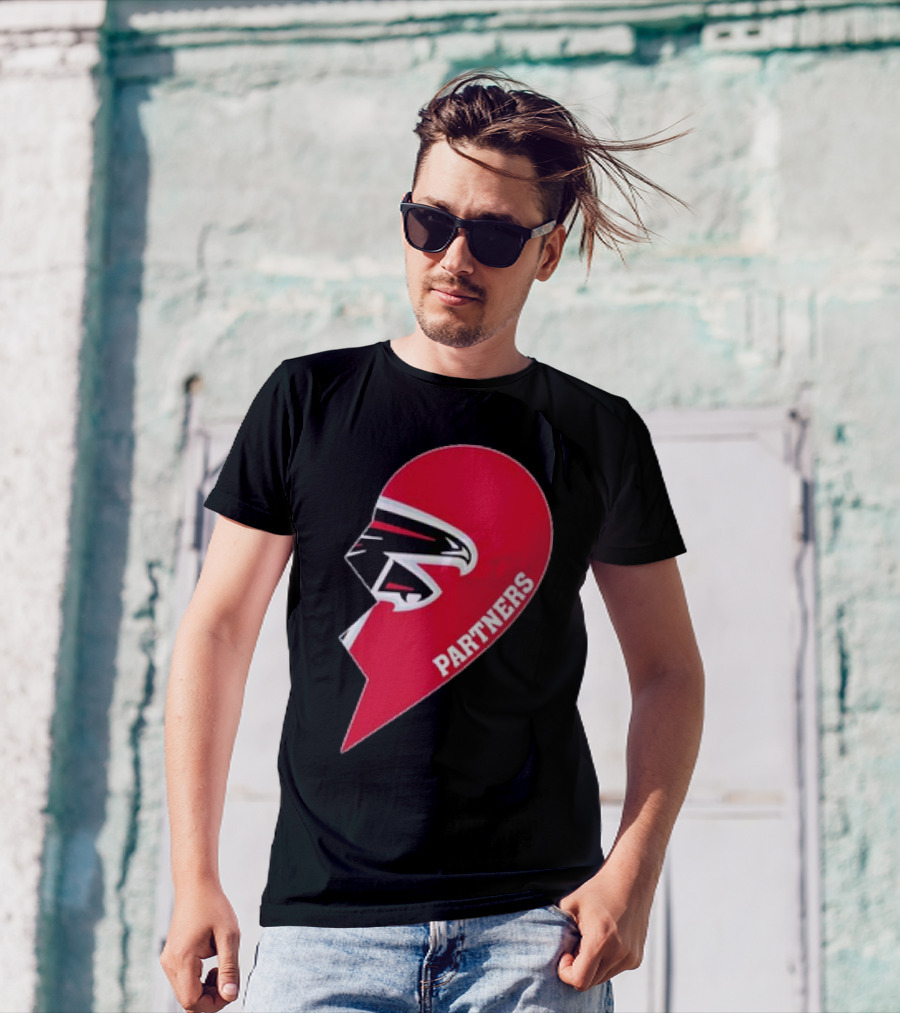 Atlanta Falcons Half Heart Partners T-Shirt