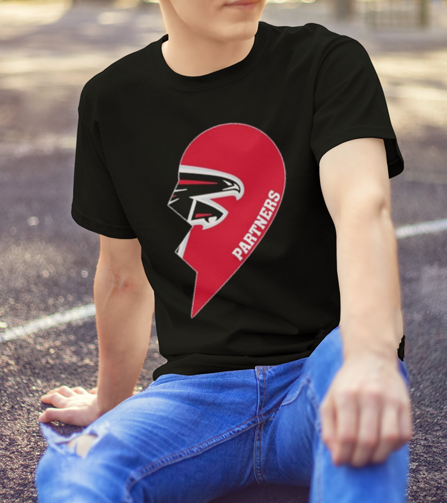 Atlanta Falcons Half Heart Partners T-Shirt