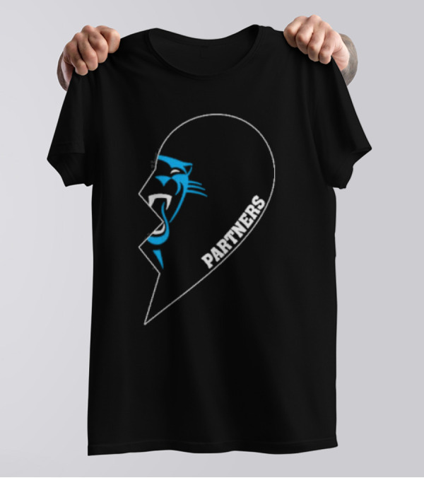 Carolina Panthers Partners Half Heart Emblem T-Shirt