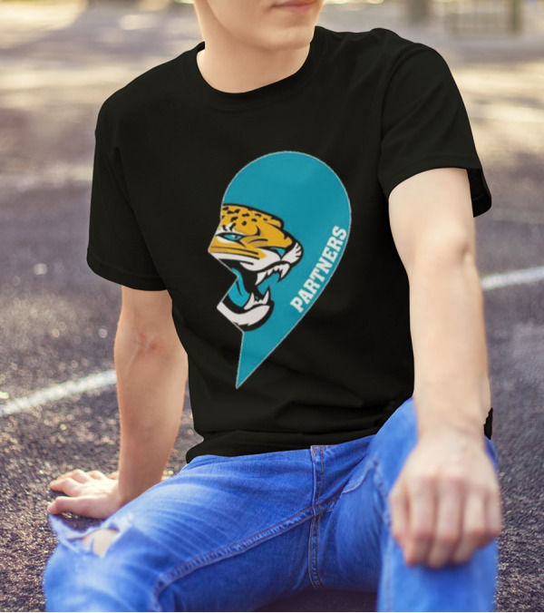 Jacksonville Jaguars Partners Half Heart T-Shirt