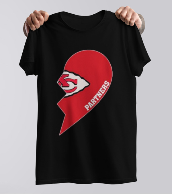 Kansas City Chiefs Partners Half Heart T-Shirt