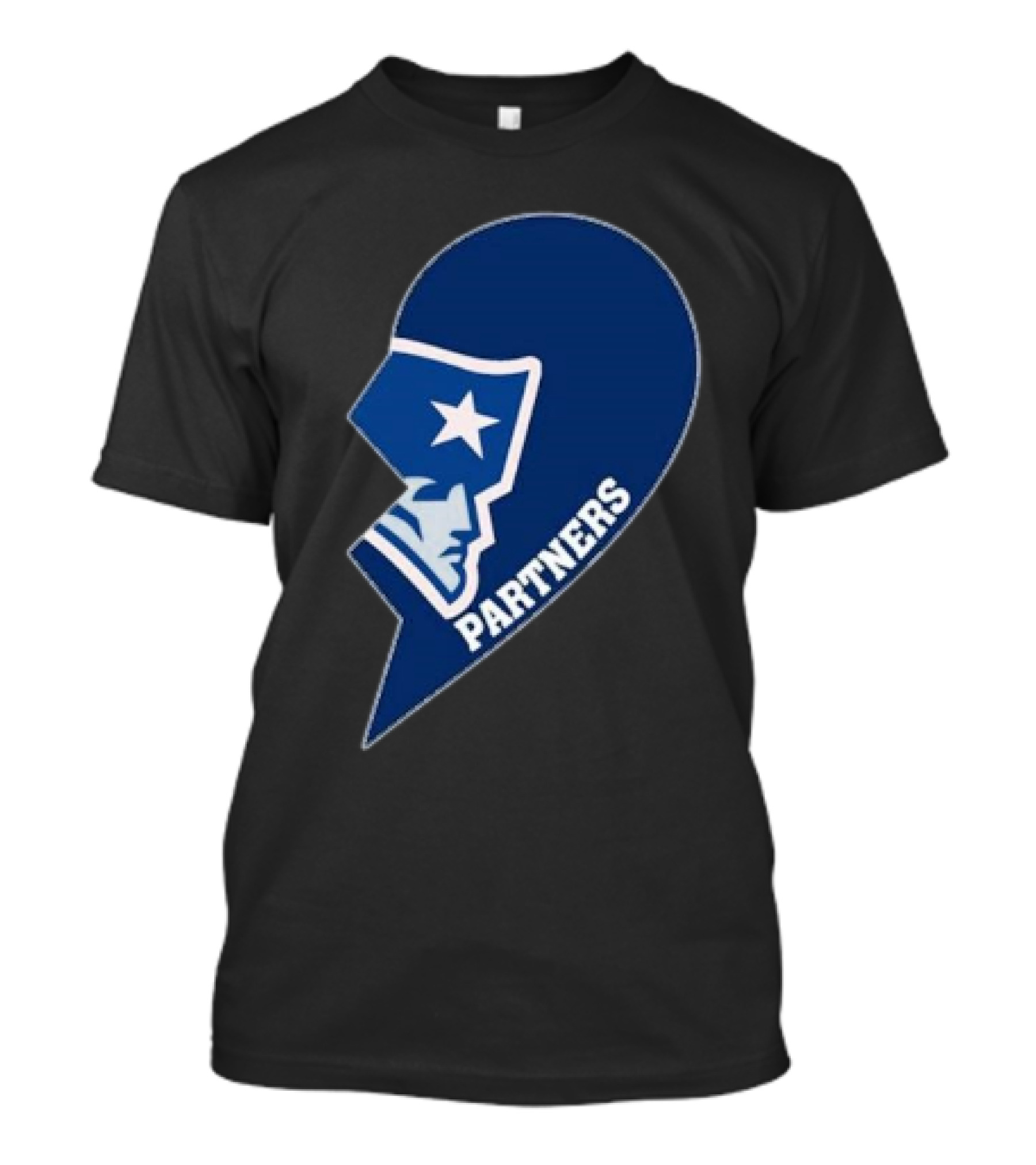 Patriots Partners Broken Heart Half T-Shirt