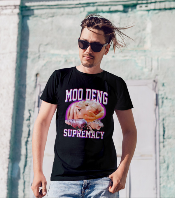 Moo Deng Supremacy Hippo Trio T-Shirt