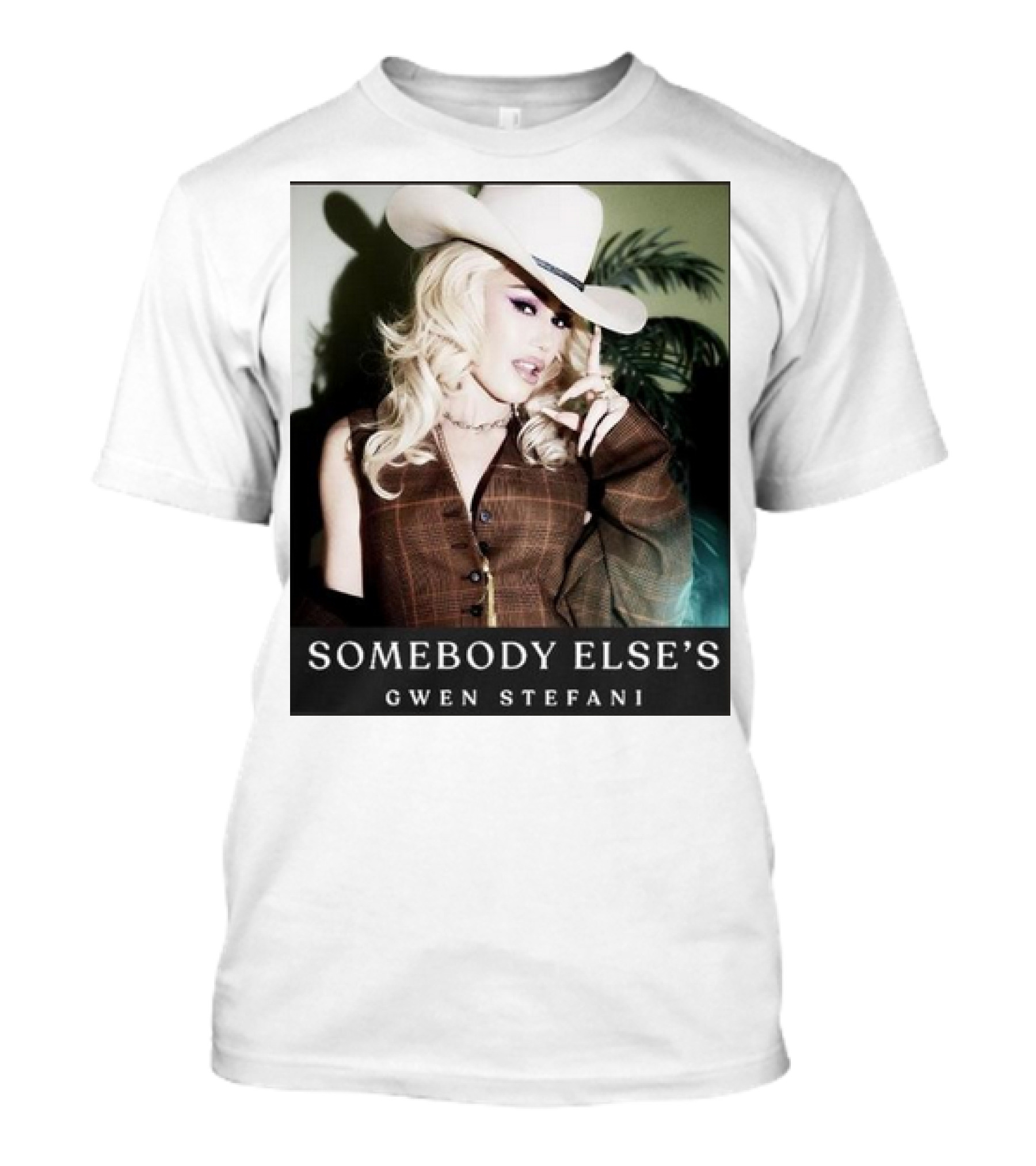 Gwen Stefani Somebody Else’s Cowboy Hat Look T-Shirt