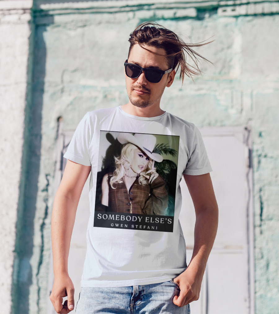 Gwen Stefani Somebody Else’s Cowboy Hat Look T-Shirt