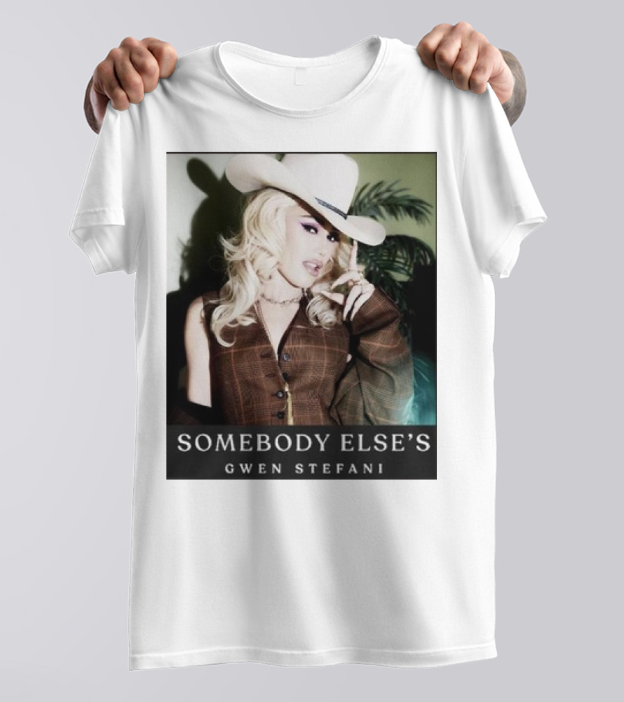 Gwen Stefani Somebody Else’s Cowboy Hat Look T-Shirt