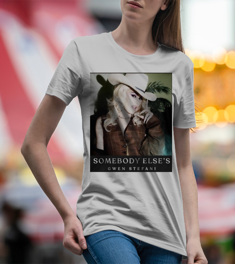 Gwen Stefani Somebody Else’s Cowboy Hat Look T-Shirt