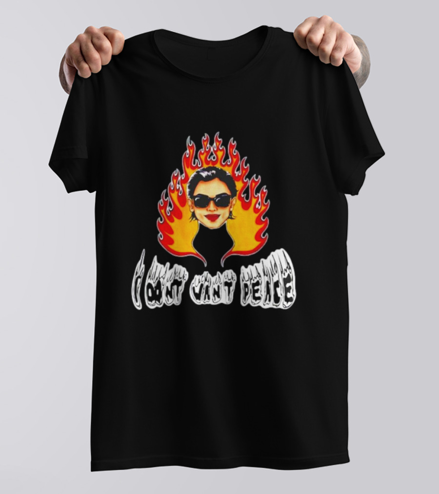Katie Maloney I Don’t Want Peace Flaming Sunglasses T-Shirt
