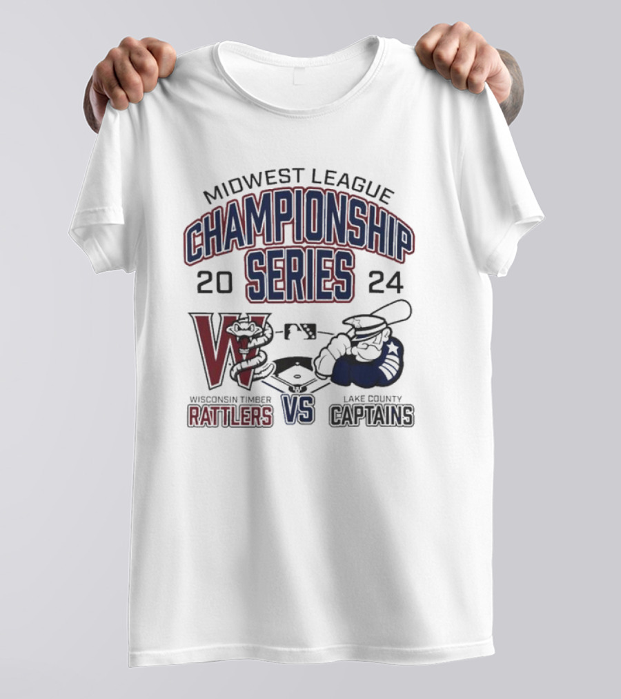 Midwest League Championship Series 2024 Lake County Captains Vs Wisconsin Timber Rattlers T-Shirt