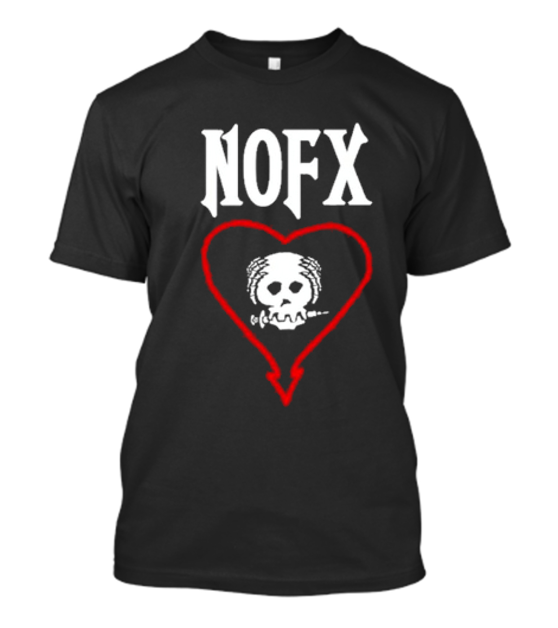 NOFX Skull Heart Logo Sept 20-21 2024 Riot Fest Chicago IL T-Shirt