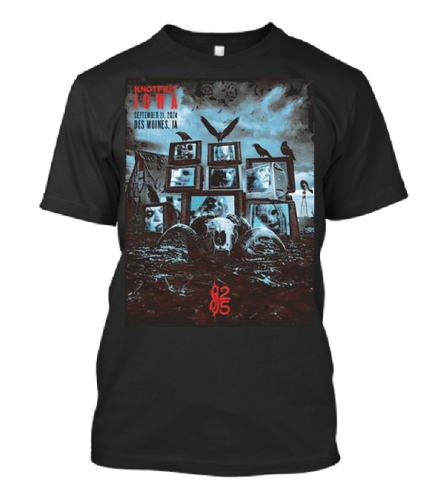 Knotfest Iowa September 21, 2024 Des Moines 825 Slipknot T-Shirt