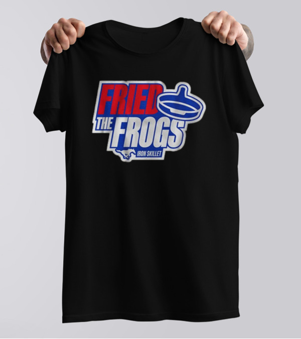 SMU Mustangs Fried The Frogs Iron Skillet T-Shirt