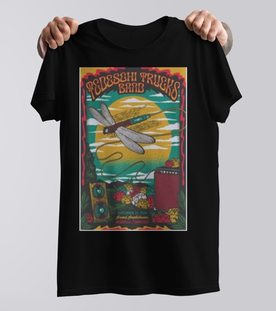 Tedeschi Trucks Band September 21 2024 Ascend Amphitheater Nashville Tennessee Dragonfly Art Event T-Shirt