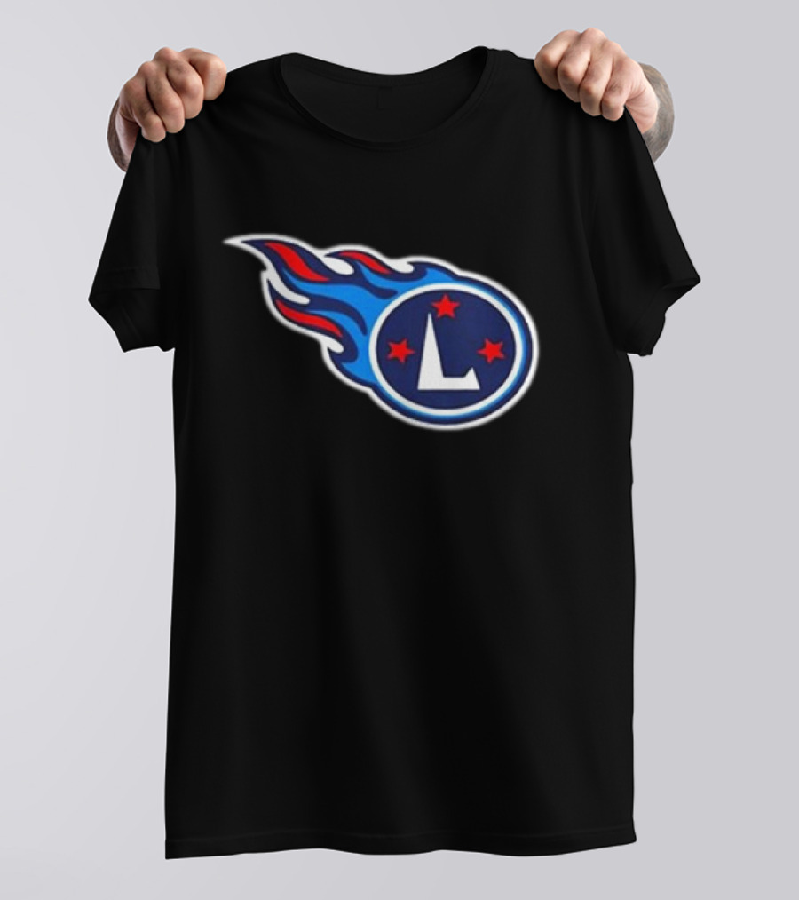Tennessee L'S Football Flames Stars T-Shirt