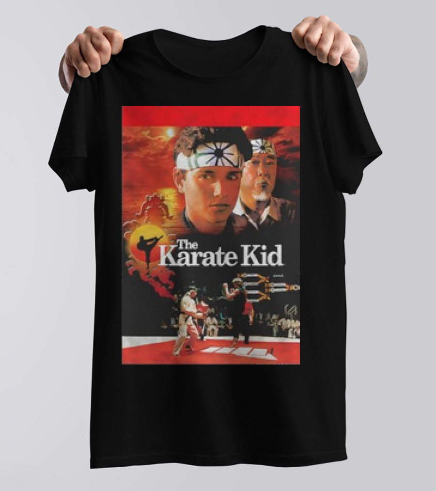 The Karate Kid Vintage Movie Poster Martial Arts Tournament Scene T-Shirt
