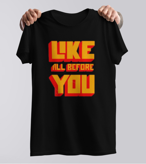The Voidz Like All Before You Text Bold Yellow Red T-Shirt