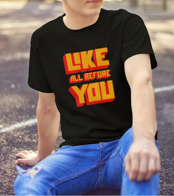 The Voidz Like All Before You Text Bold Yellow Red T-Shirt