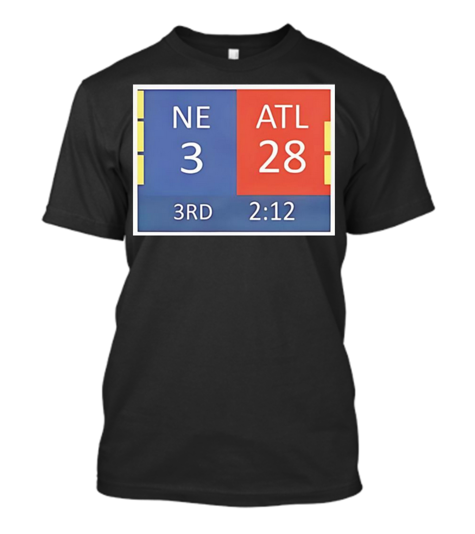 Cowboys Fan NE 3 ATL 28 3rd 2:12 T-Shirt
