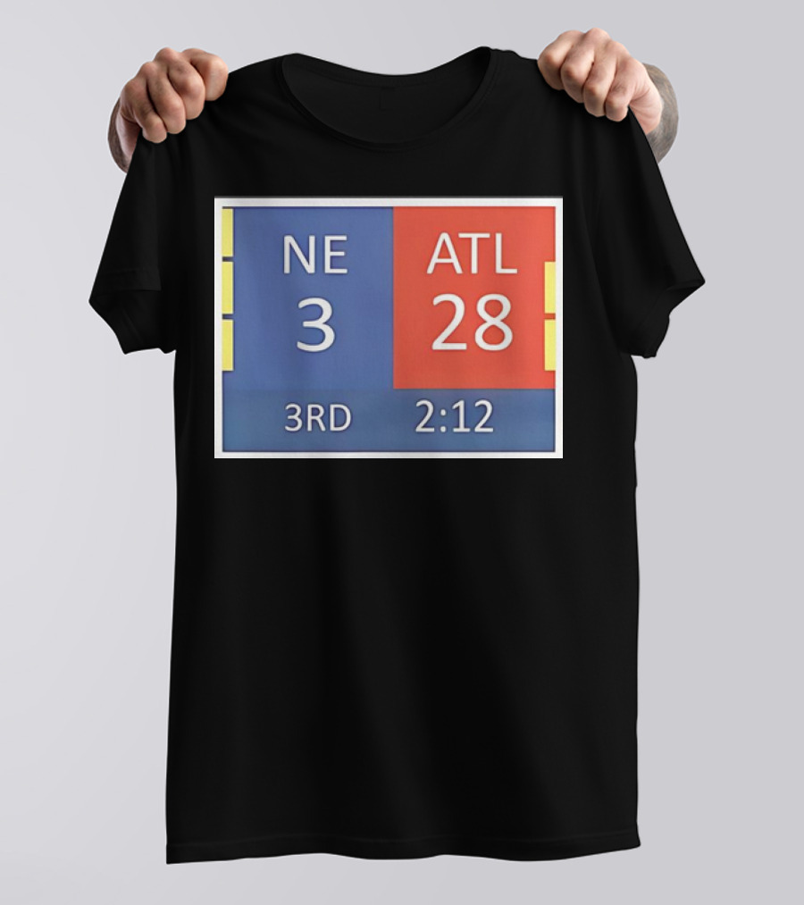 Cowboys Fan NE 3 ATL 28 3rd 2:12 T-Shirt