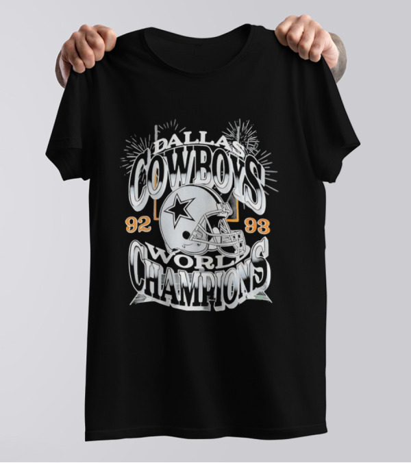 Dallas Cowboys 92 93 World Champions Vintage You Gotta Believe T-Shirt