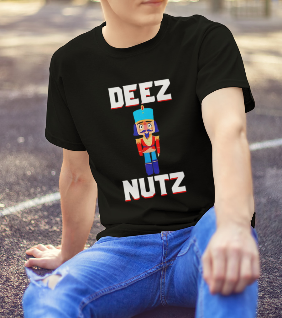 Deez Nutz Nutcracker Christmas Holiday Nuts T-Shirt