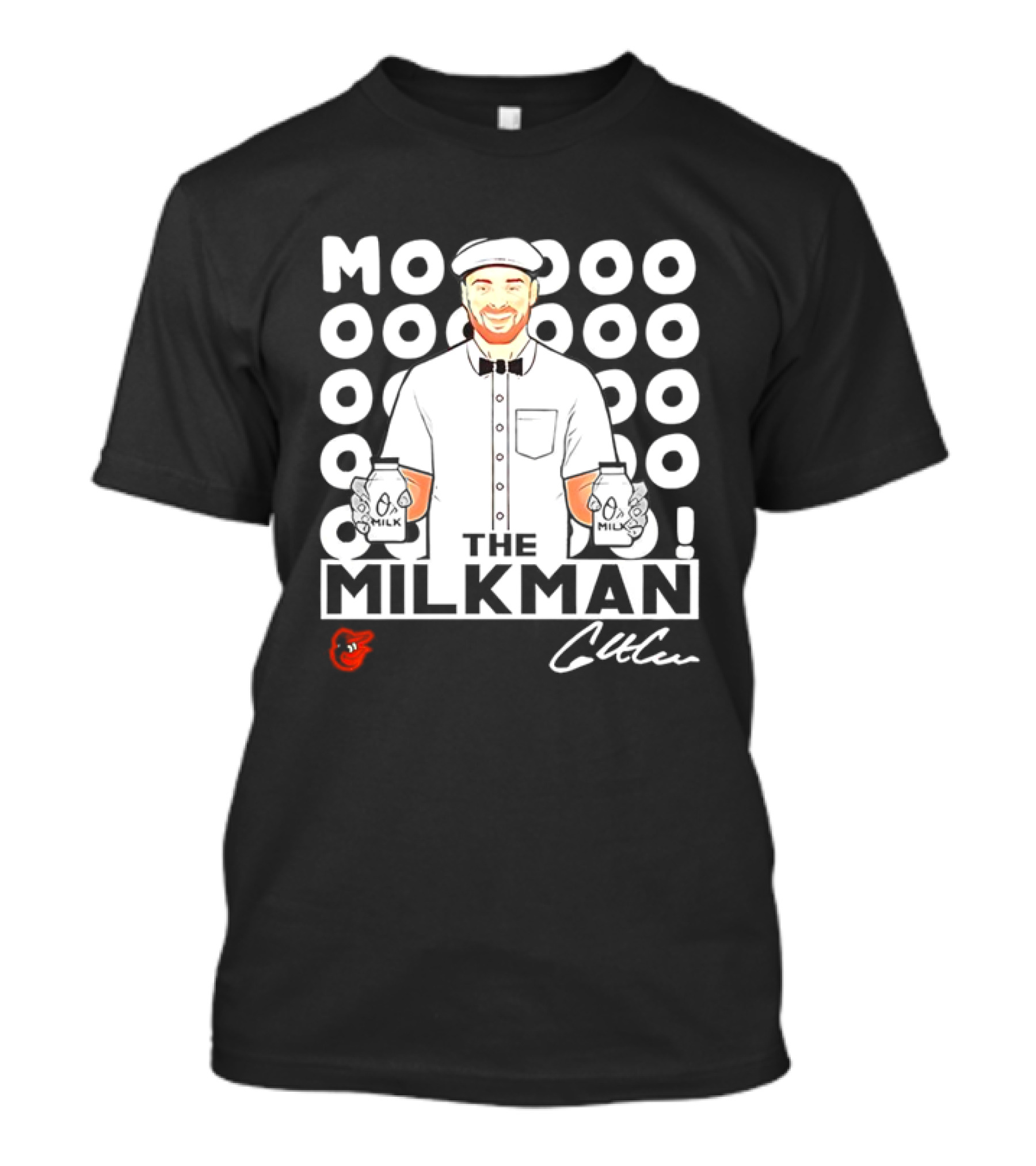 Jackson Holliday Baltimore Orioles The Milkman Mooolkman T-Shirt
