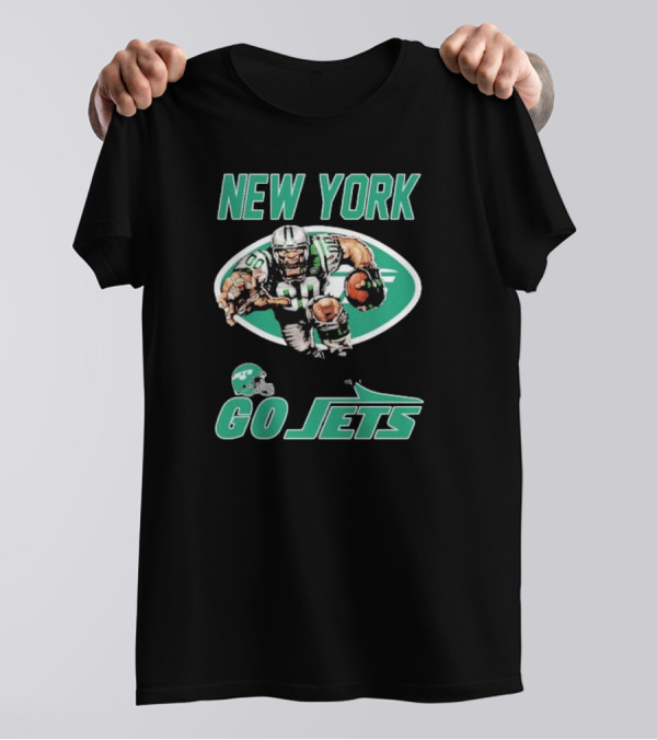 New York Jets Football Player Mascot Go Jets T-Shirt