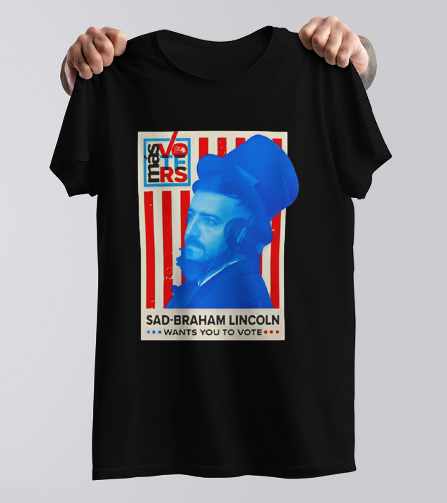 Más Voters Sad-Braham Lincoln Wants You To Vote Flag T-Shirt