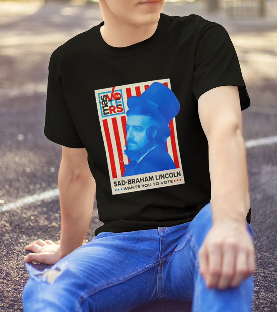 Más Voters Sad-Braham Lincoln Wants You To Vote Flag T-Shirt