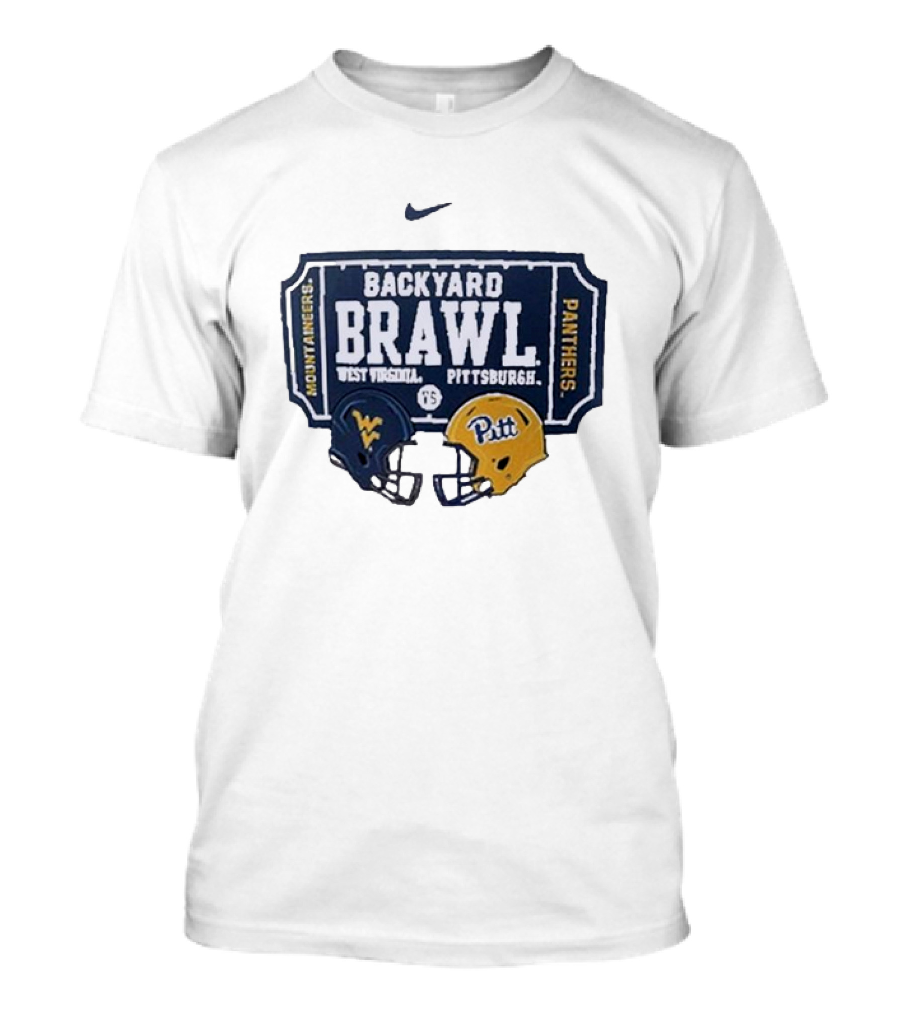 Backyard Brawl West Virginia Mountaineers Pittsburgh Panthers 2024 T-Shirt
