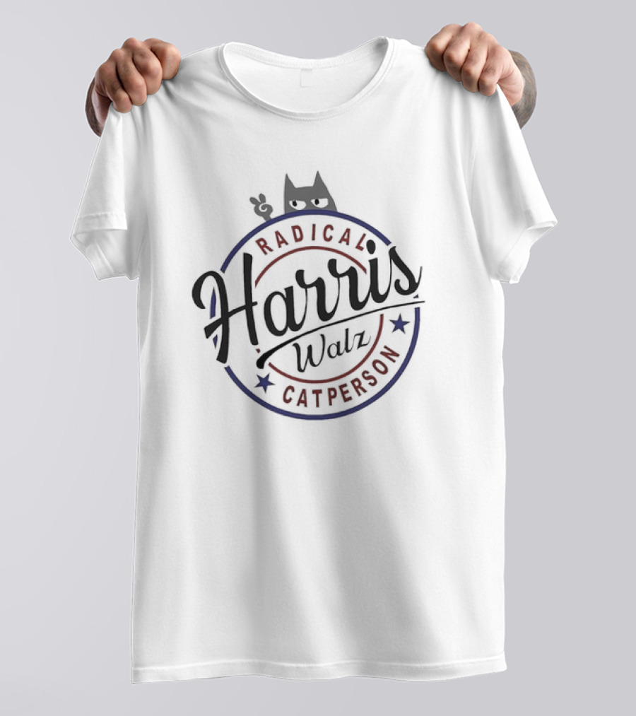 Harris Walz Radical Cat Person Election Kamala Walz T-Shirt