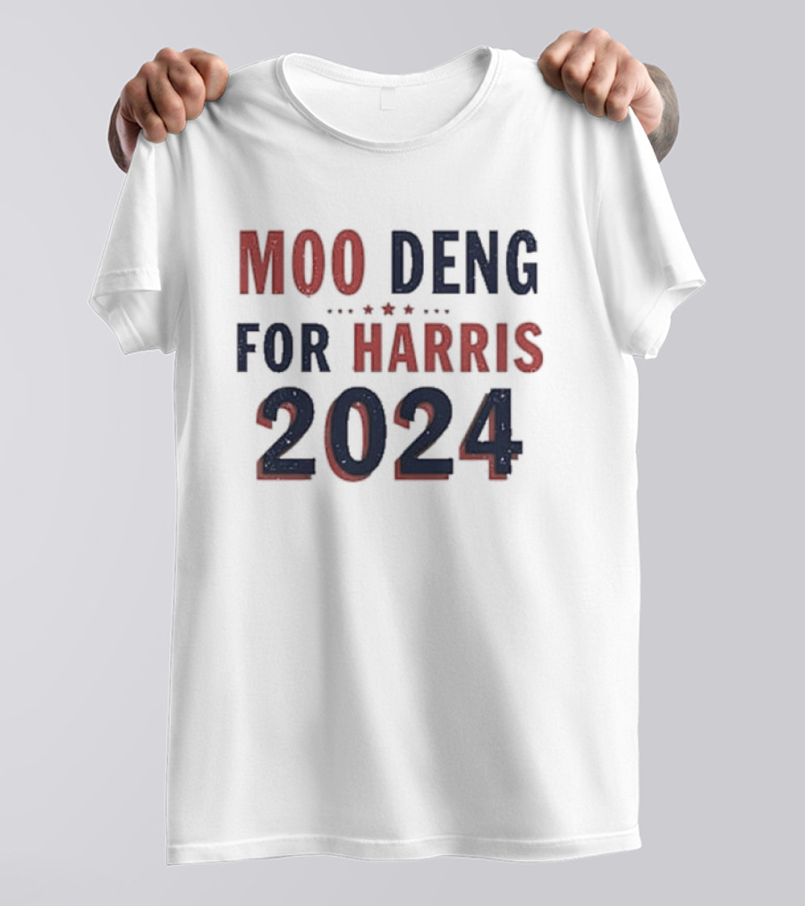 Moo Deng For Harris 2024 Hippo Campaign Humor T-Shirt