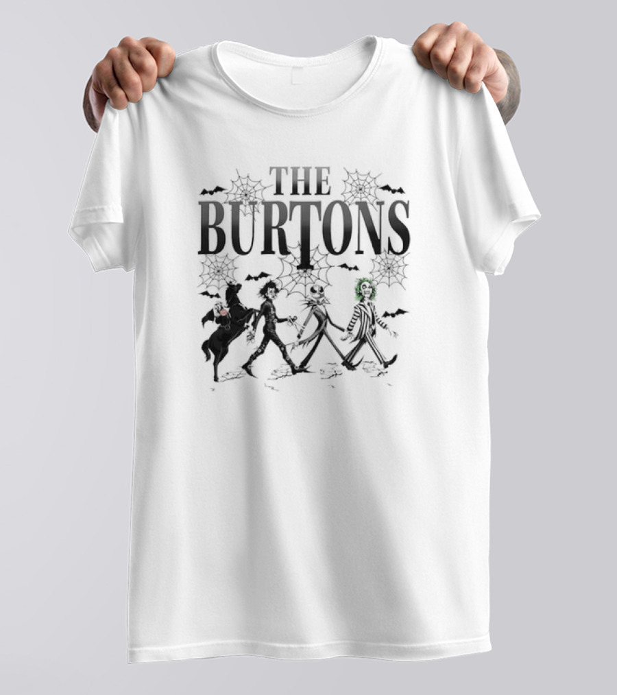 The Burtons Walking Street Halloween Jack Skellington Friends T-Shirt