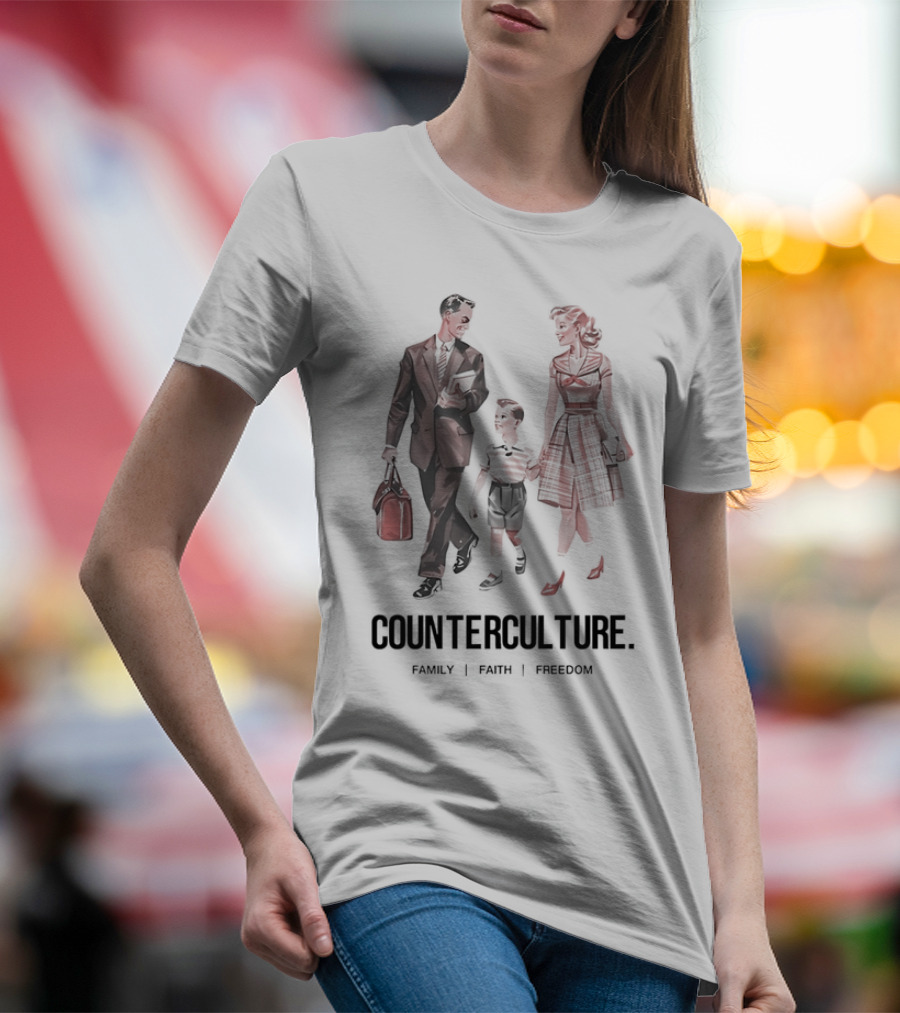 Counterculture Family Faith Freedom T-Shirt