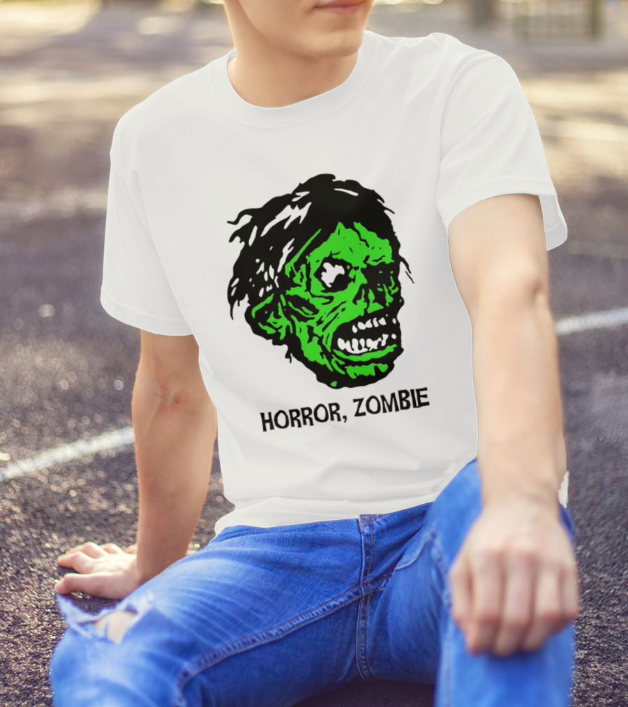 Kirk Hammett Horror Zombie Green Face T-Shirt