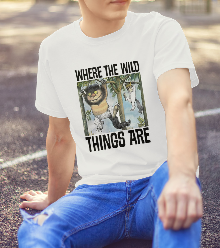 Where The Wild Things Are Moishe Sketch Hanging In Trees T-Shirt