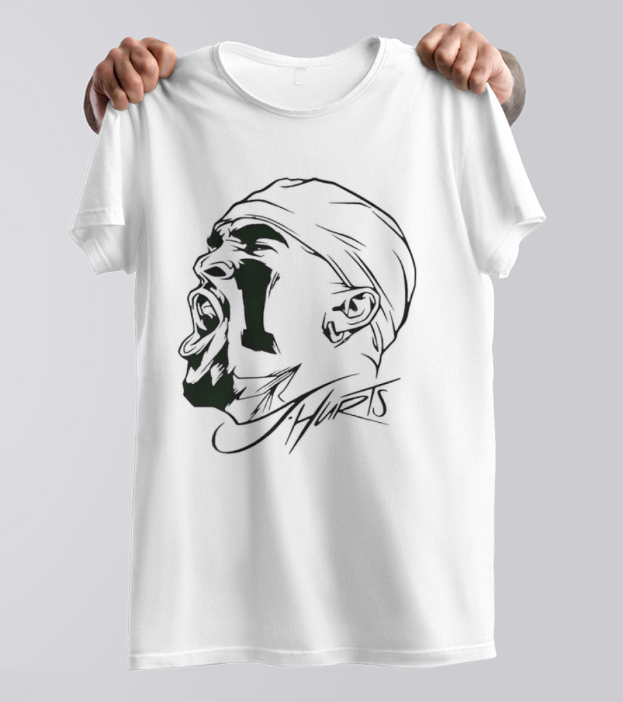 Philadelphia Eagles Jalen Hurts Yelling Vintage T-Shirt