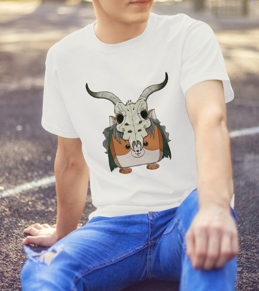 Slay With Cheeks Classic Hamster In Goat Skull Mask T-Shirt