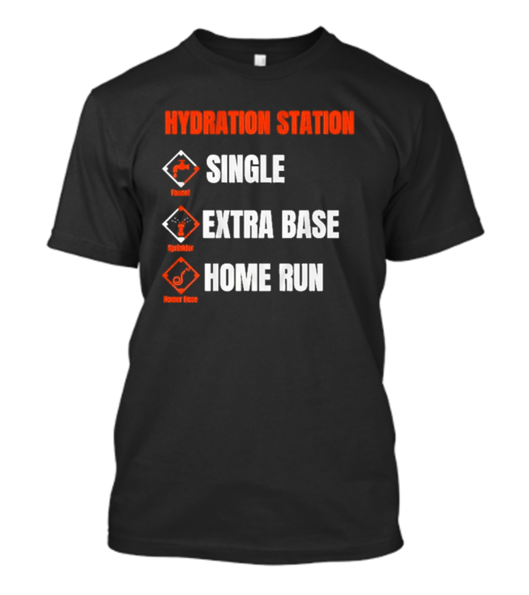 Baltimore Orioles Birdland Hydration Station Single Extra Base Home Run T-Shirt