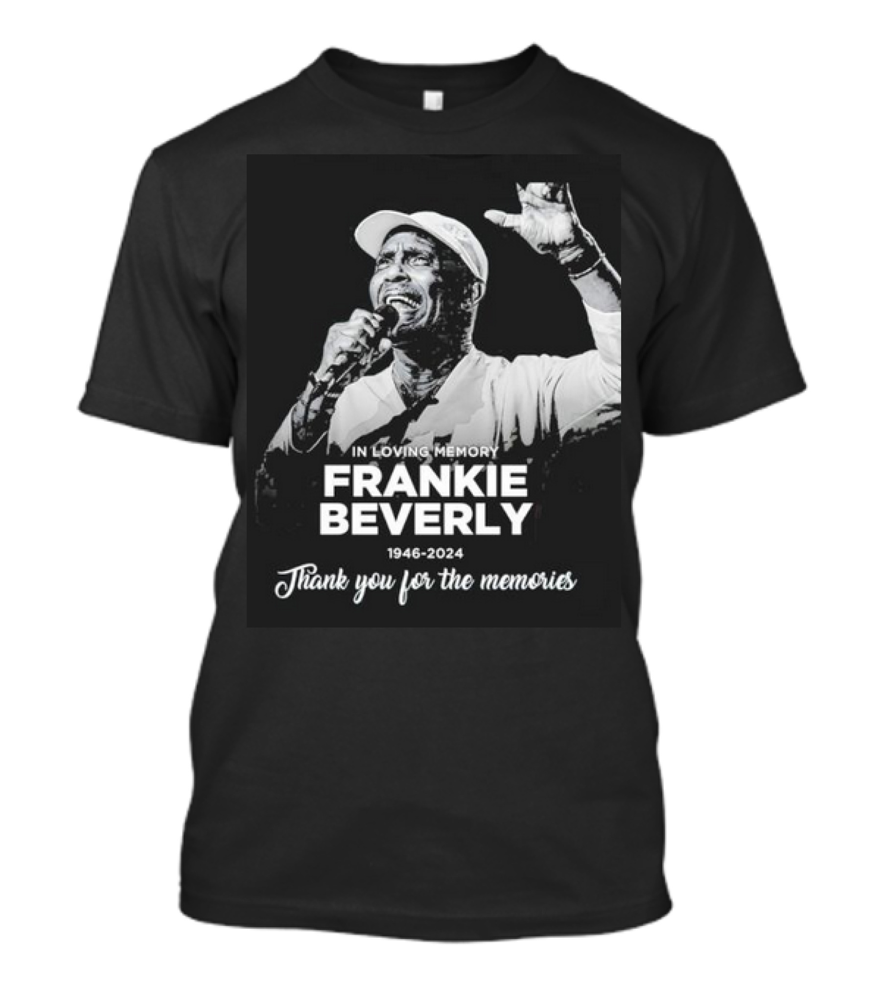 In Loving Memory Frankie Beverly 1946-2024 Thank You For The Memories T-Shirt