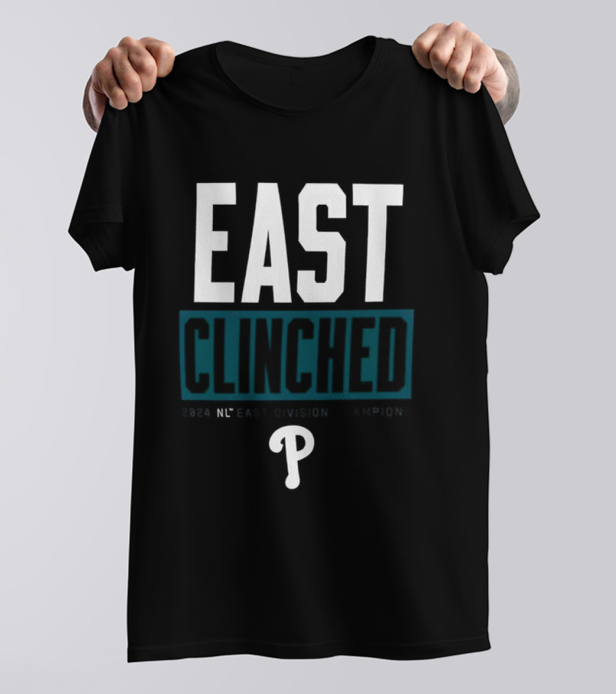 Philadelphia Phillies 2024 NL East Clinched Division Champions T-Shirt