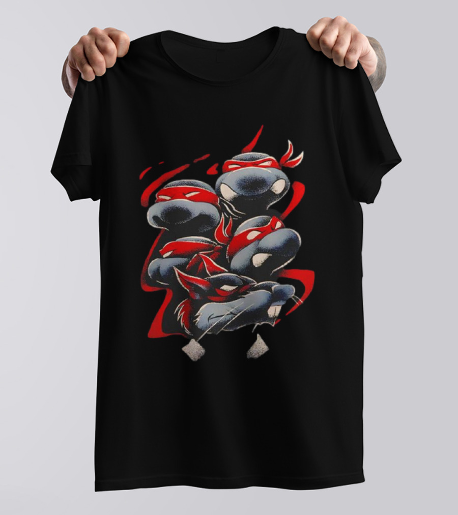 Teenage Mutant Ninja Turtles Splinter Father And Sons Red Mask T-Shirt