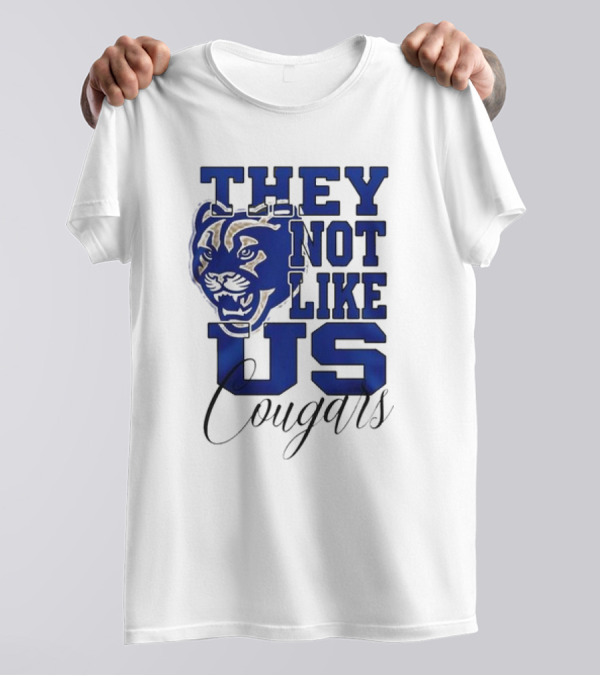 BYU Cougars They Not Like Us Cougars Football Team T-Shirt